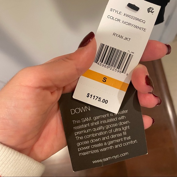 Sam. Ryan Shearling-Trim Puffer Down Jacket - NWT - Picture 10 of 10